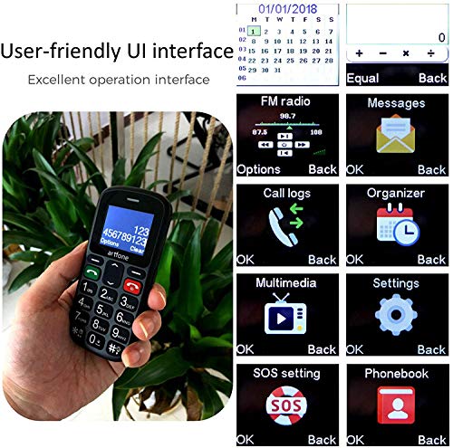 ODLICNO Teléfonos Móviles para Mayores con Teclas Grandes Móviles para Ancianos con Botón SOS