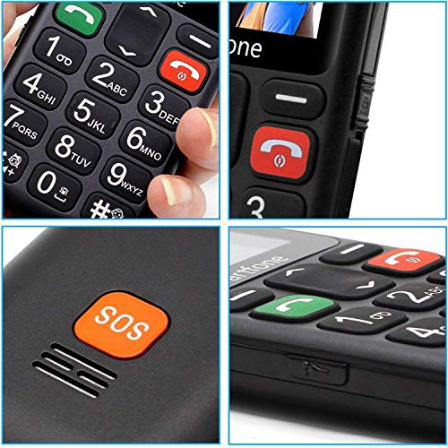 ODLICNO Teléfonos Móviles para Mayores con Teclas Grandes Móviles para Ancianos con Botón SOS