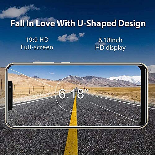 Teléfono Moviles, OUKITEL C12 Pro 6.18 Pulgadas 3300mAh Batería 16GB ROM Movil, 8MP+5MP Cámaras Duales 4G Dual SIM Android 8.1 Smartphone,Negro