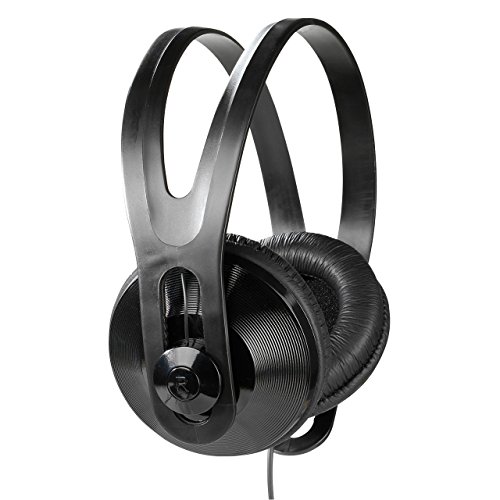 Vivanco SR 96 TV - Auriculares de diadema cerrados (control remoto integrado, 150 dB, cable de 5 metros), Negro