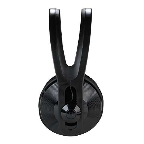 Vivanco SR 96 TV - Auriculares de diadema cerrados (control remoto integrado, 150 dB, cable de 5 metros), Negro