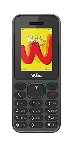 Wiko Lubi5 - Teléfono móvil Libre de 1.8” (Dual SIM, Radio FM, Teclado físico, Bluetooth, Linterna LED y Reproductor MP3) Color Negro