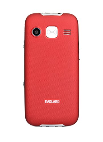 Evolveo EasyPhone XD 5,84 cm (2.3") 89 g Rojo Teléfono para Personas Mayores - Teléfono móvil (Barra, SIM única, 5,84 cm (2.3"), 1,3 MP, 1000 mAh, Rojo)