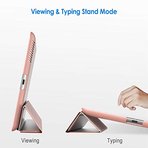 JETech Funda para iPad 4, iPad 3 y iPad 2, Carcasa con Soporte Función, Auto-Sueño/Estela (Oro Rosa)