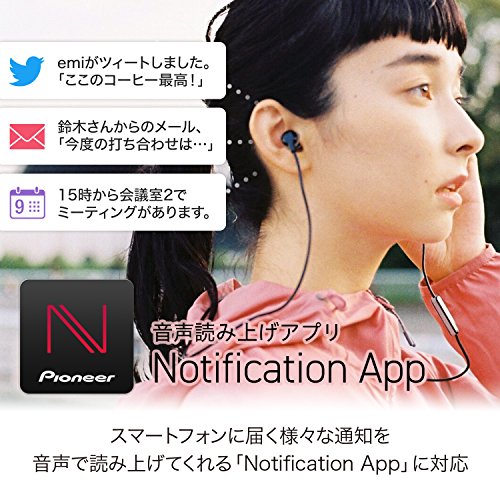 Pioneer SE-CL5BT-R - Auricular Deportivo (Bluetooth, Micrófono Integrado) Color Rojo, Medio
