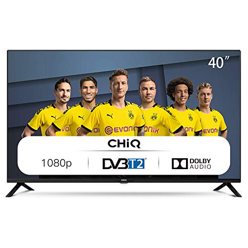 CHiQ Televisor 40 Pulgadas Full HD, 3 x HDMI, 2 x USB, Sintonizador Triple (DVBT / T2 / C / S2), Reproductor Multimedia a través del Puerto USB - L40G4500
