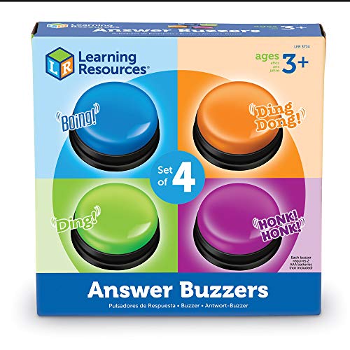 Learning Resources- Botones de Respuesta (Set de 4), Color (LER3774)
